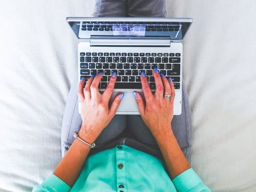 woman on laptop